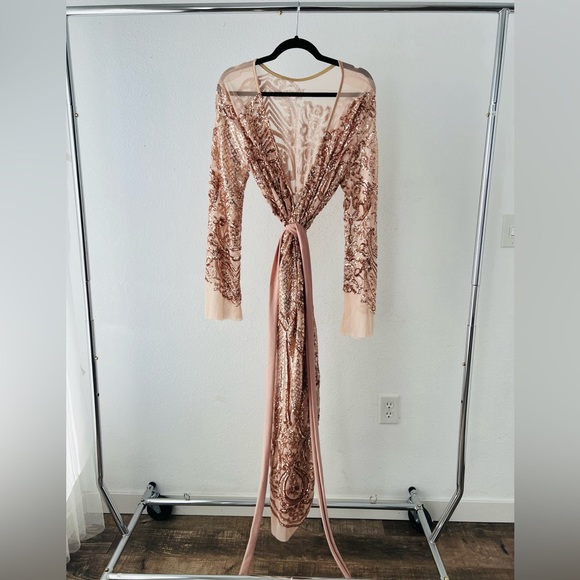 Tolu Lope sequin wrap dress - Picture 5 of 7